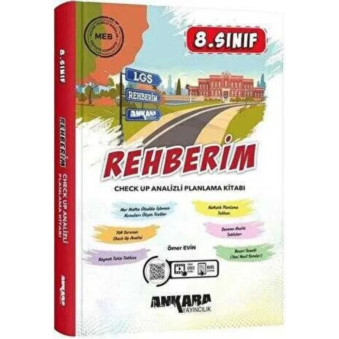 Ankara Yayıncılık 8. Sınıf LGS Rehberim Check Up Analizli Planlama Kitabı