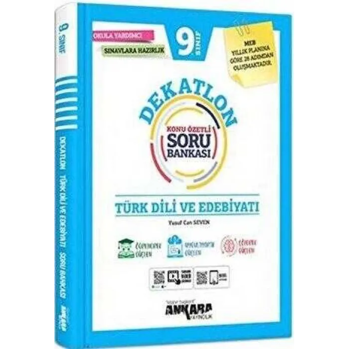 Ankara Yayıncılık 9. Sınıf Dekatlon Edebiyat Konu Özetli Soru Bankası