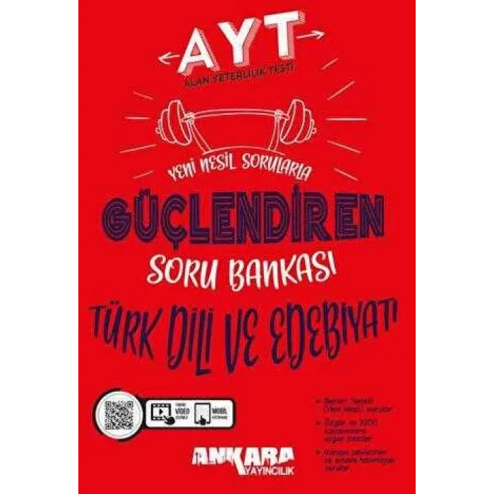 Ankara Yayıncılık AYT Türk Dili ve Edebiyatı Güçlendiren Soru Bankası