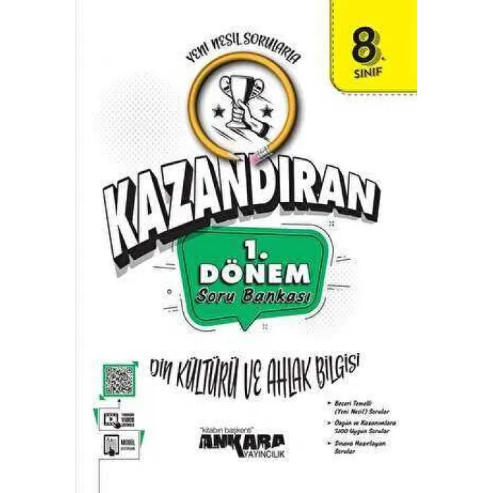 Ankara Yayıncılık LGS Kazandıran 8. Sınıf 1. Dönem Din Kültürü ve Ahlak Bilgisi Soru Bankası