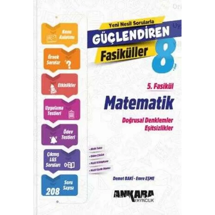 Ankara Yayıncılık Matematik Güçlendiren 5. Fasikül