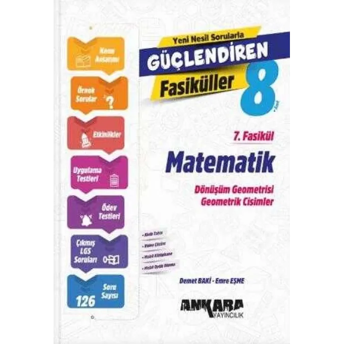 Ankara Yayıncılık Matematik Güçlendiren 7. Fasikül