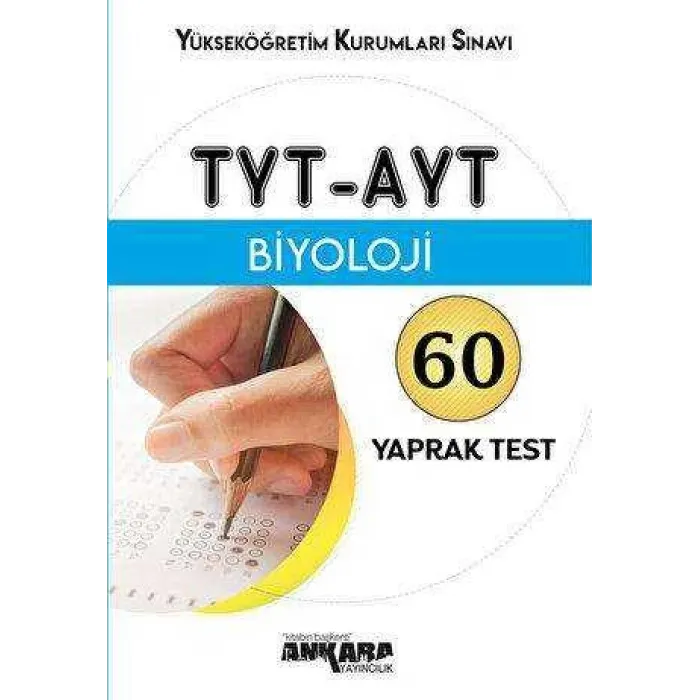 Ankara Yayıncılık TYT - AYT Biyoloji Yaprak Test