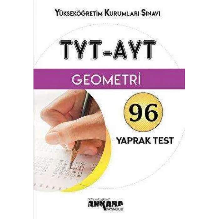 Ankara Yayıncılık TYT - AYT Geometri Yaprak Test