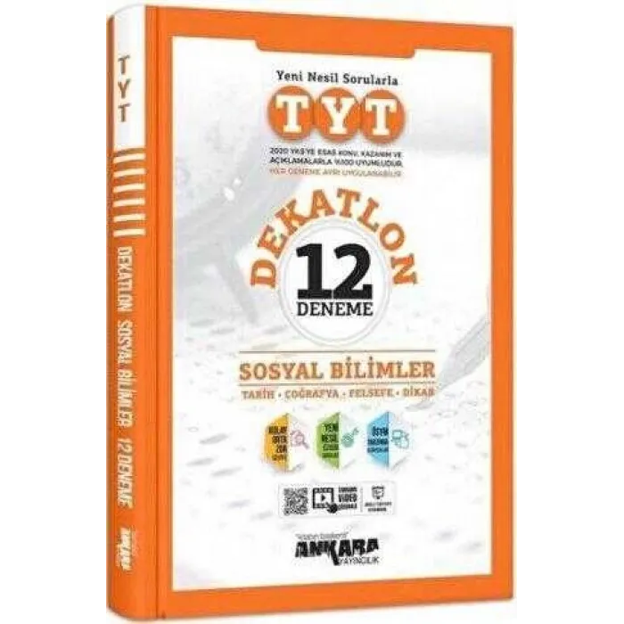 Ankara Yayıncılık TYT Dekatlon Sosyal Bilimler 12 Deneme Sınavı