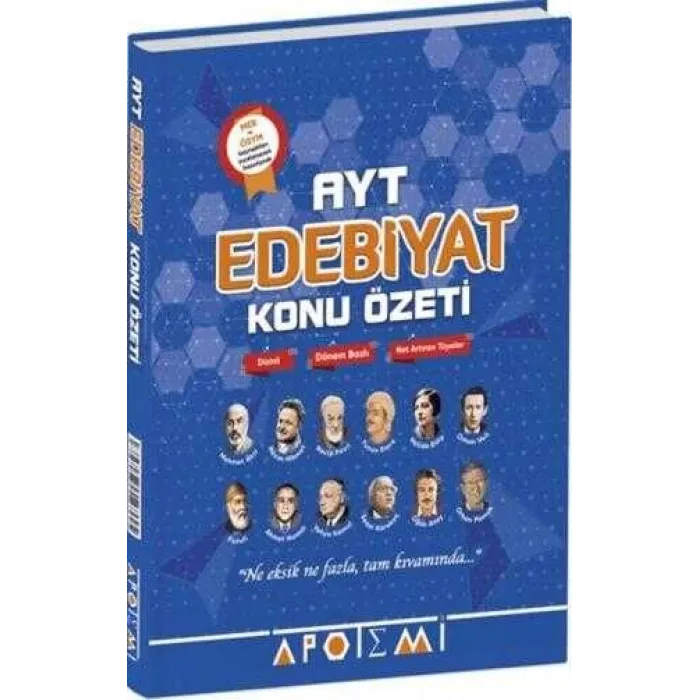 Apotemi Yayınları AYT Edebiyat Konu Özeti