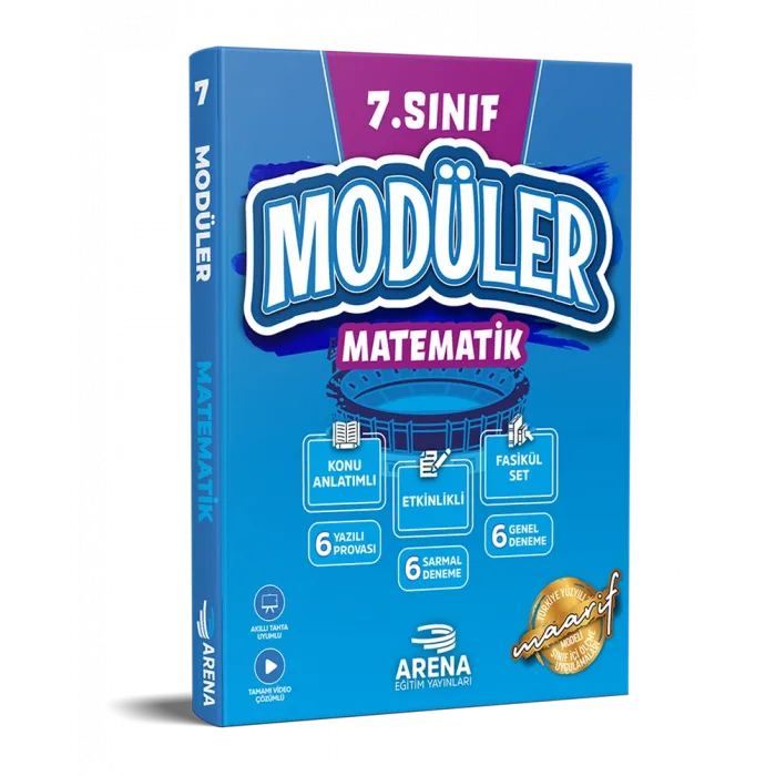 ARENA 7. SINIF MATEMATİK MODÜLER KONU ANLATIMLI ETKİNLİKLİ 7 FASİKÜL SET