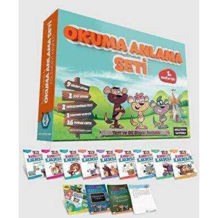 Arı Yayıncılık 1. Sınıflar İçin Kuruyemiş Kardeşler ile Okuma Anlama Seti