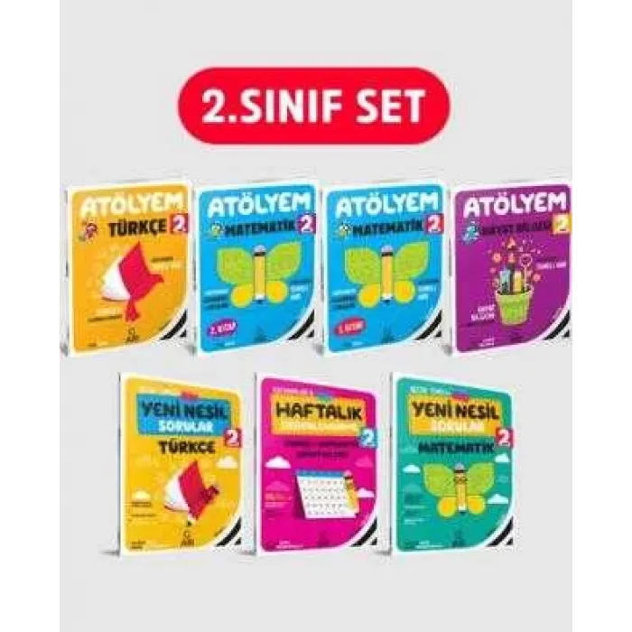 Arı Yayıncılık 2. Sınıf Atölyem Seti 7 Kitap