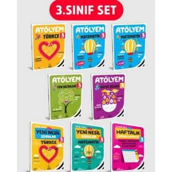 Arı Yayıncılık 3. Sınıf Atölyem Set 8 Kitap