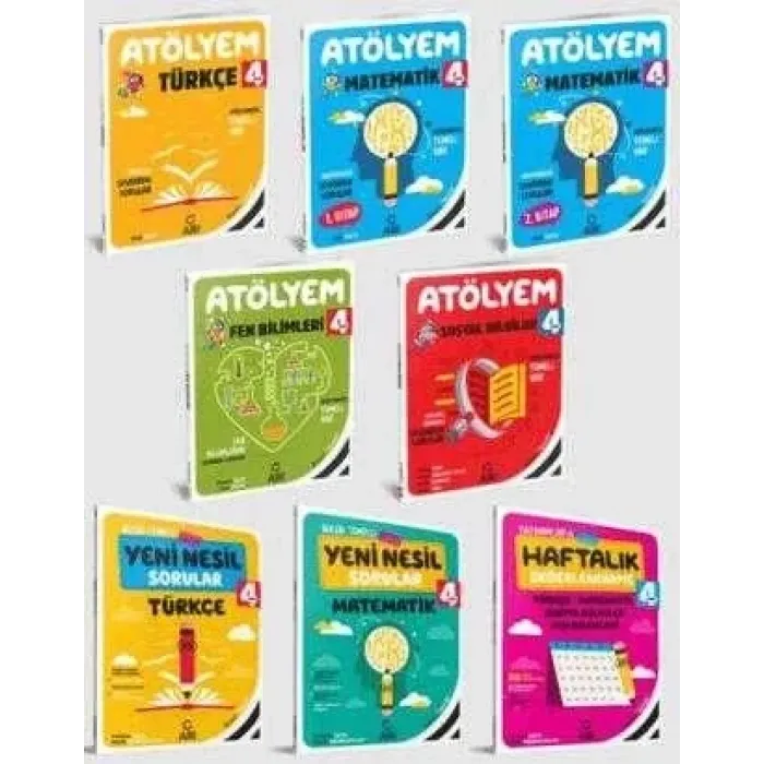 Arı Yayıncılık 4. Sınıf Atölyem Set 8 Kitap