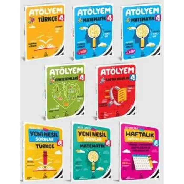 Arı Yayıncılık 4. Sınıf Atölyem Set 8 Kitap