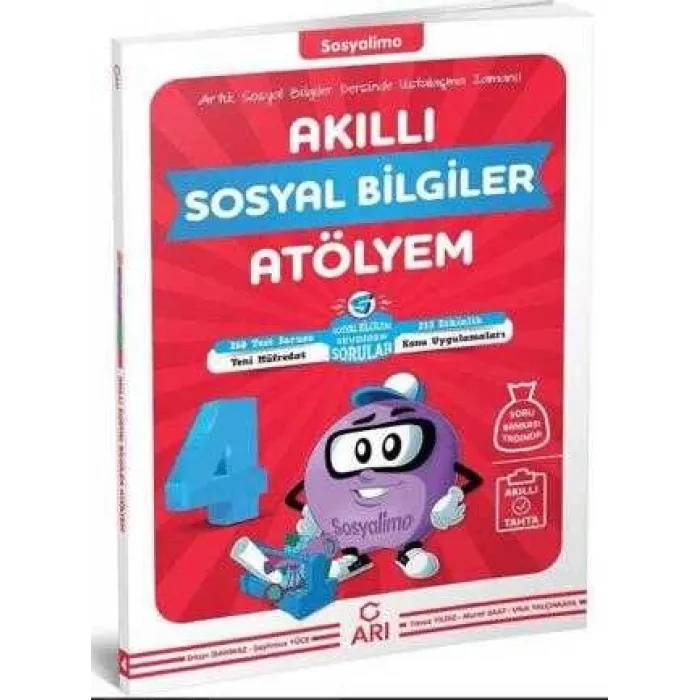Arı Yayıncılık 4. Sınıf Sosyalimo Akıllı Sosyal Bilgiler Atölyem