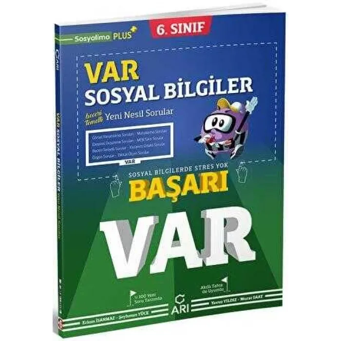 Arı Yayıncılık 6. Sınıf Sosyal Bilgiler VAR Soru Bankası Arı Yayınları