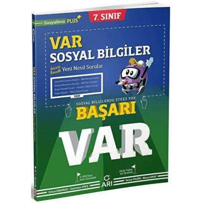 Arı Yayıncılık 7. Sınıf Sosyal Bilgiler Başarı VAR Yeni Nesil Soru Bankası