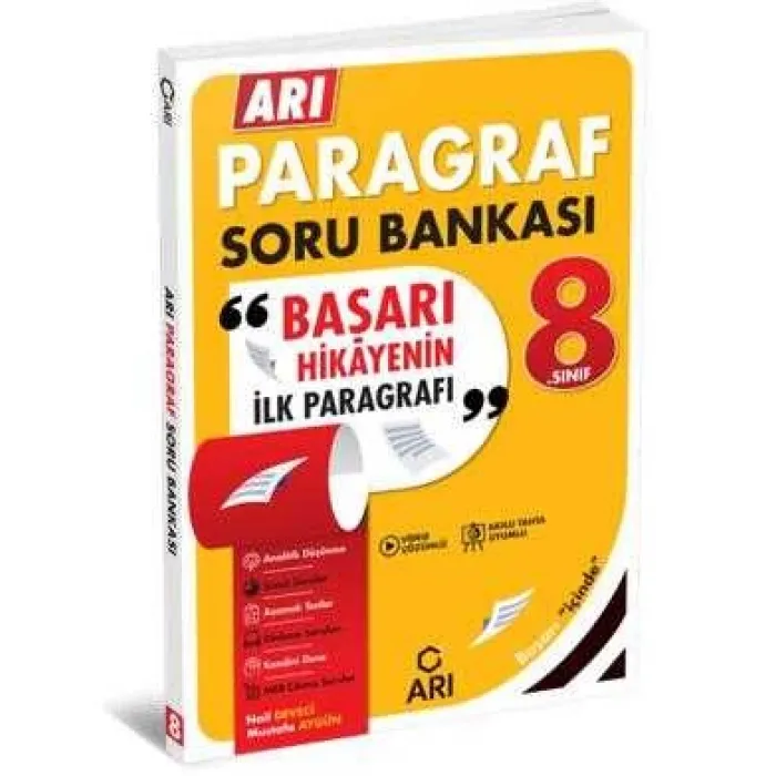 Arı Yayıncılık 8. Sınıf Arı Paragraf Soru Bankası
