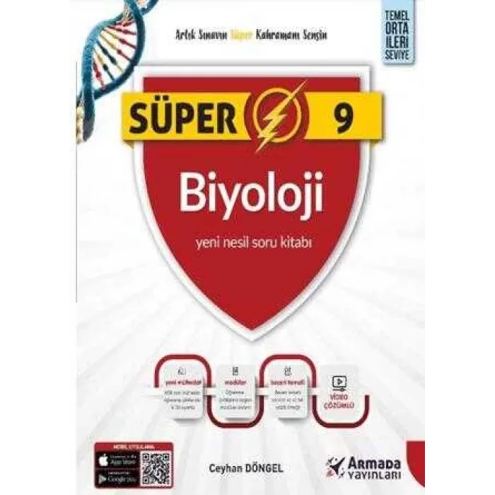 Armada Yayınları 9. Sınıf Süper Biyoloji Yeni Nesil Soru Kitabı