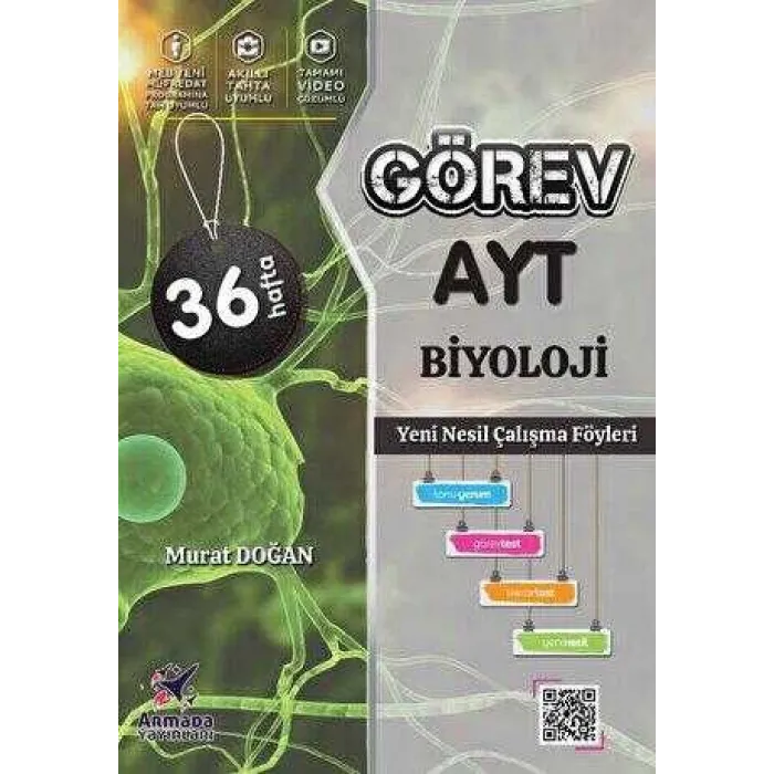 Armada Yayınları Armada Görev AYT Biyoloji Yeni Nesil Çalışma Föyleri