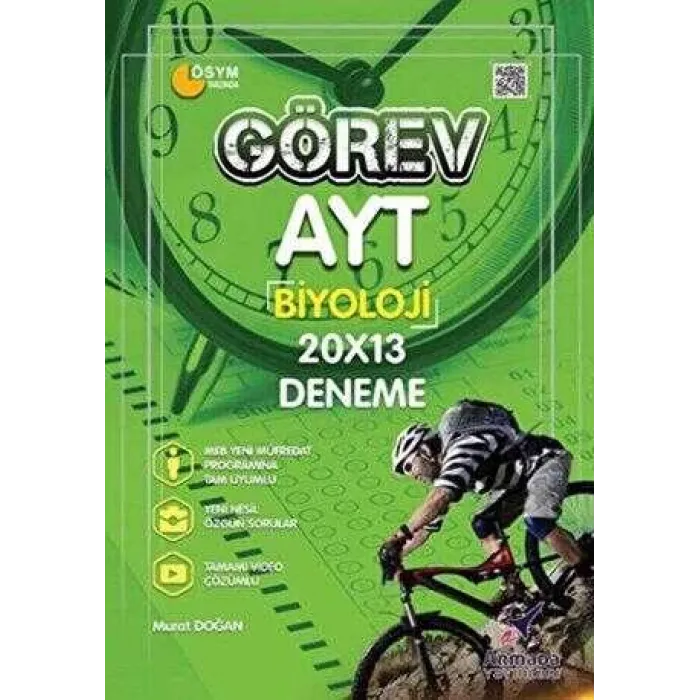 Armada Yayınları Armada Görev YKS AYT Biyoloji Deneme 20X13 Video Çözümlü