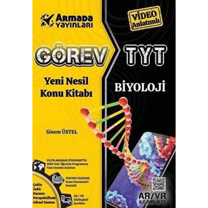 Armada Yayınları Armada Görev YKS TYT Biyoloji Konu Kitabı Yeni Nesil