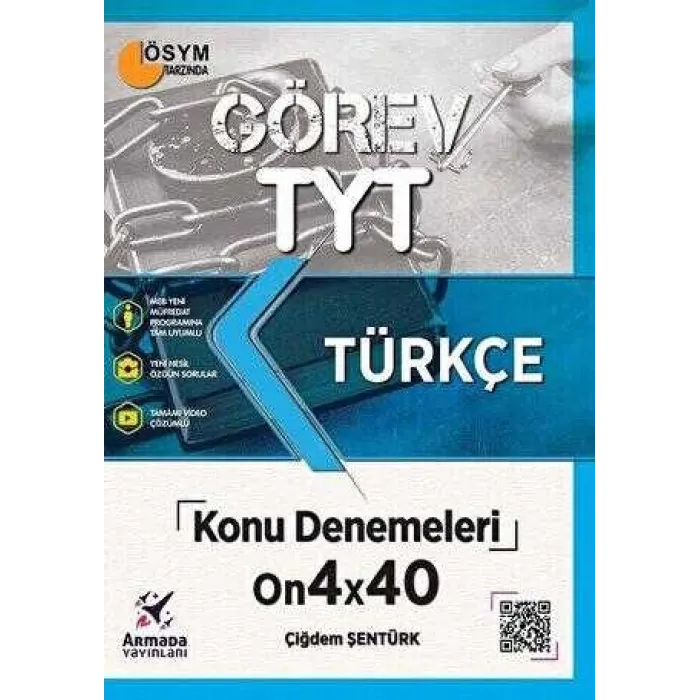Armada Yayınları Armada Görev YKS TYT Türkçe Konu Denemeleri 14X40 Video Çözümlü