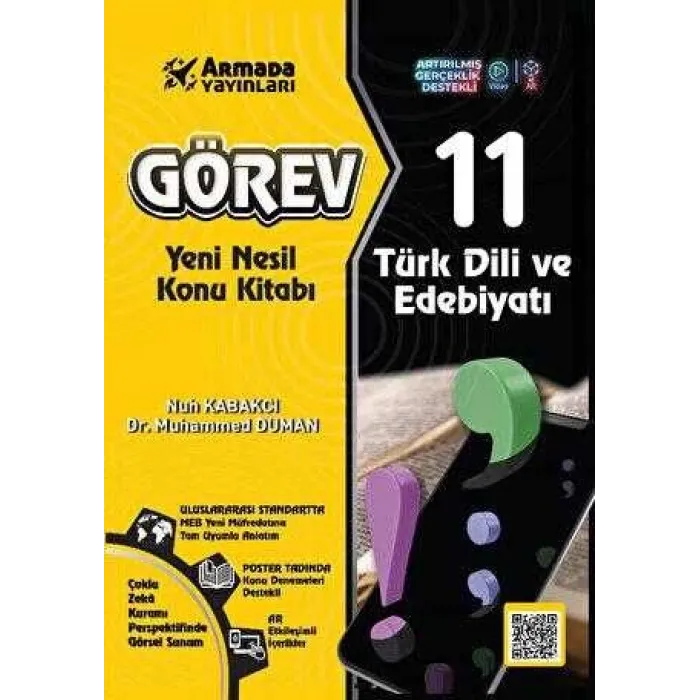 Armada Yayınları Görev 11 Türk Dili ve Edebiyatı Yeni Nesil Konu Kitabı