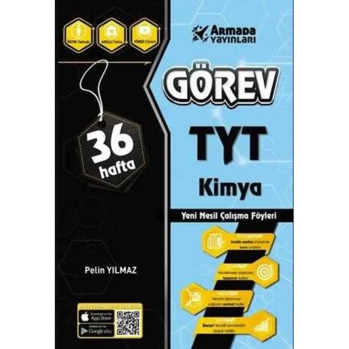 Armada Yayınları YKS TYT Kimya Yeni Nesil Çalışma Föyleri 36 Hafta