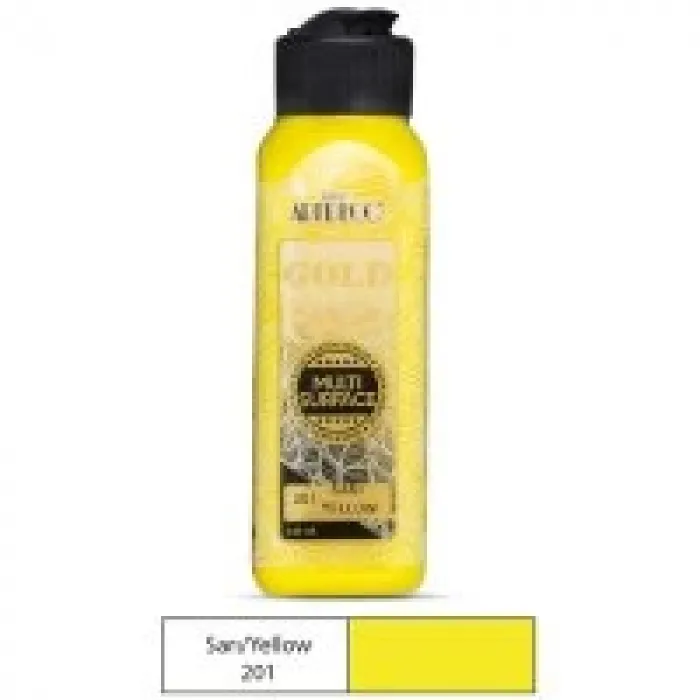 Artdeco Gold Multi-surface Akrilik Boya 140 Ml Sarı 201 Lv-y-g70r-201