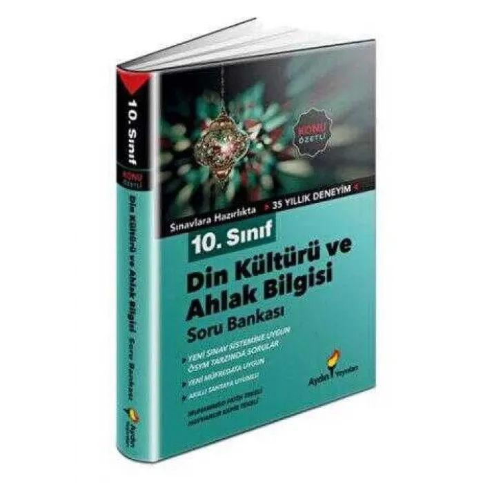 Aydın Yayınları 10. Sınıf Din Kültürü ve Ahlak Bilgisi Konu Özetli Soru Bankası