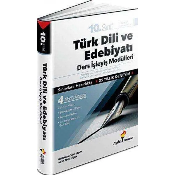Aydın Yayınları 10. Sınıf Türk Dili ve Edebiyatı Ders İşleyiş Modülleri