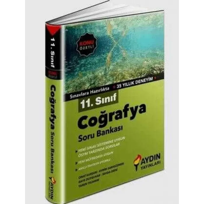 Aydın Yayınları 11. Sınıf Coğrafya Konu Özetli Soru Bankası