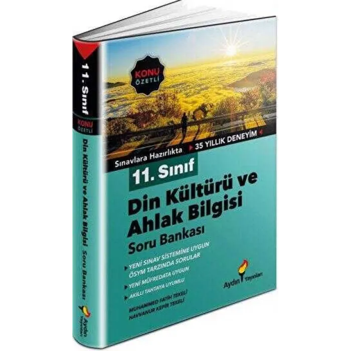 Aydın Yayınları 11. Sınıf Din Kültürü ve Ahlak Bilgisi Konu Özetli Soru Bankası