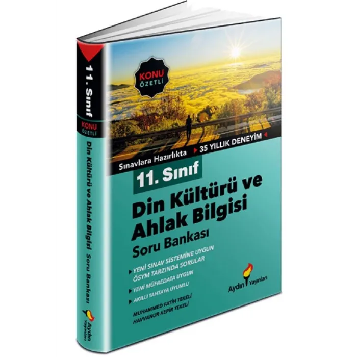 Aydın Yayınları 11. Sınıf Din Kültürü ve Ahlak Bilgisi Konu Özetli Soru Bankası Aydın