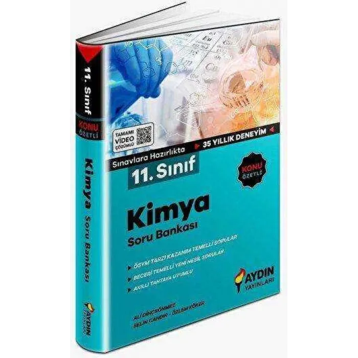 Aydın Yayınları 11. Sınıf Kimya Tamamı Video Çözümlü Soru Bankası
