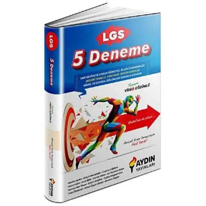Aydın Yayınları 8. Sınıf LGS 5 Deneme Seti