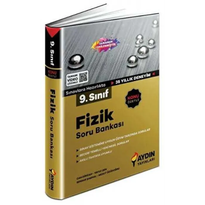 Aydın Yayınları 9. Sınıf Fizik Konu Özetli Soru Bankası
