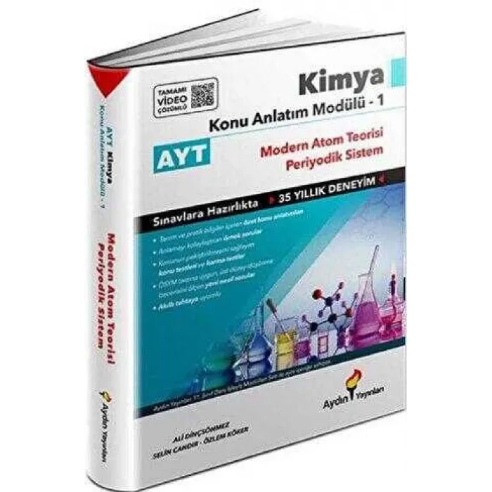 Aydın Yayınları AYT Kimya Konu Anlatım Modülü 1 Atom Teorisi-Periyodik Sistem