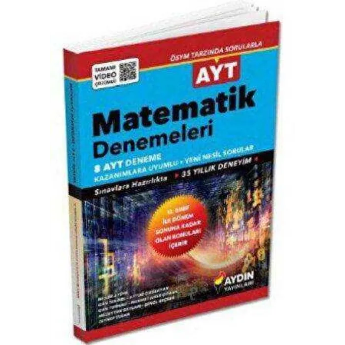Aydın Yayınları AYT Matematik 8 Deneme