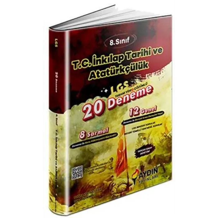 Aydın Yayınları LGS 8. Sınıf İnkılap Tarihi ve Atatürkçülük 20 Deneme
