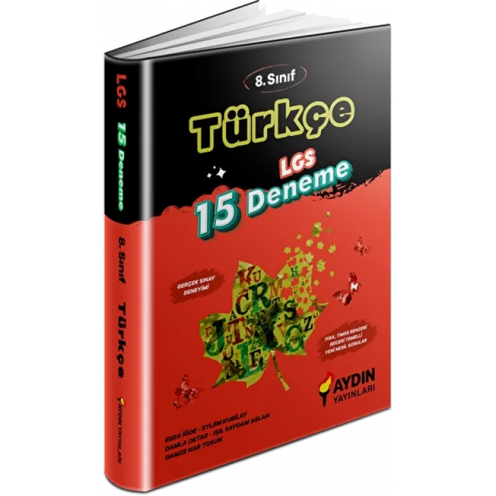 Aydın Yayınları LGS 8. Sınıf Türkçe 15 Deneme