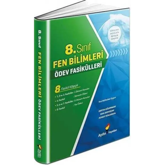 Aydın Yayınları Ortaokul 8. Sınıf Fen Bilimleri Ödev Fasikülleri