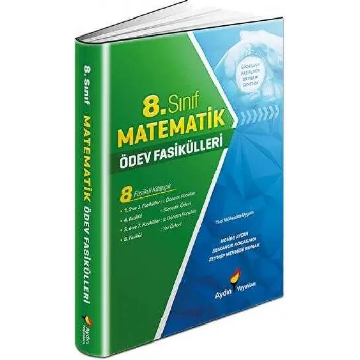 Aydın Yayınları Ortaokul 8. Sınıf Matematik Ödev Fasikülleri