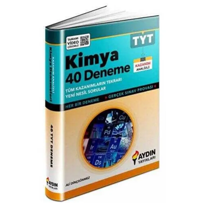 Aydın Yayınları TYT Kimya 40 Deneme