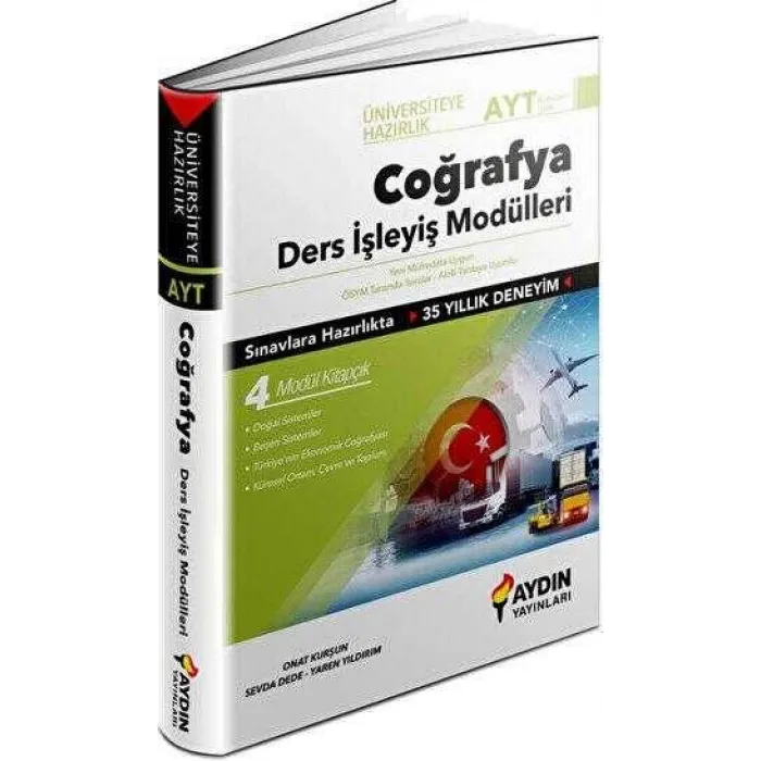 Aydın Yayınları Üniversiteye Hazırlık AYT Coğrafya Ders İşleyiş Modülleri
