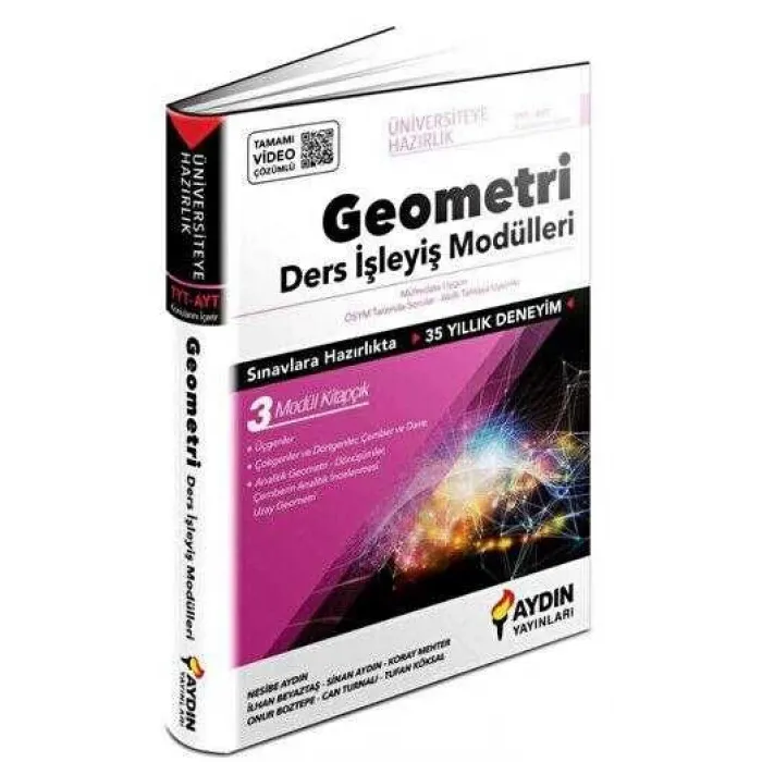 Aydın Yayınları Üniversiteye Hazırlık Geometri Ders İşleyiş Modülleri