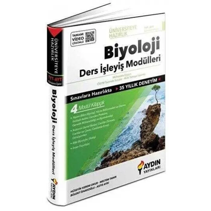 Aydın Yayınları Üniversiteye Hazırlık TYT - AYT Biyoloji Ders İşleyiş Modülleri