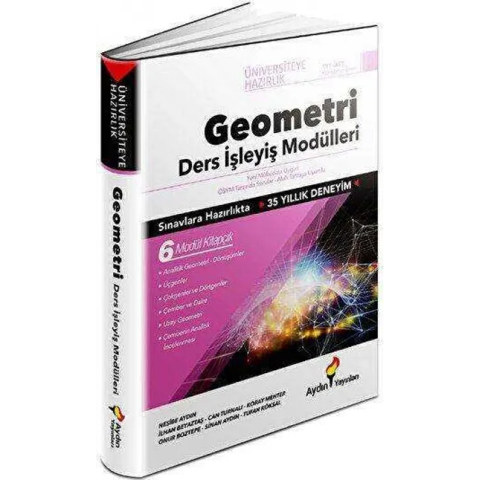 Aydın Yayınları Üniversiteye Hazırlık TYT - AYT Geometri Ders İşleyiş Modülleri