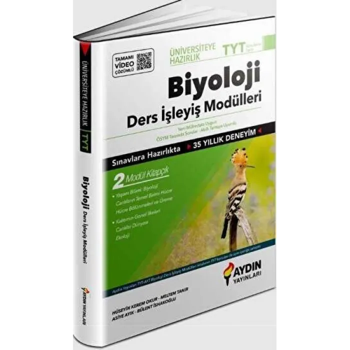 Aydın Yayınları Üniversiteye Hazırlık TYT Biyoloji Ders İşleyiş Modülleri