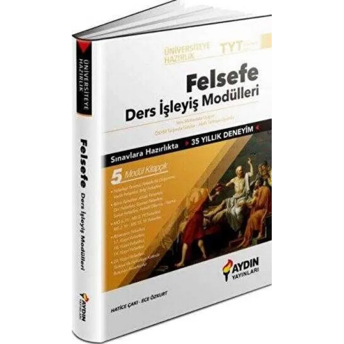 Aydın Yayınları Üniversiteye Hazırlık TYT Felsefe Ders İşleyiş Modülleri