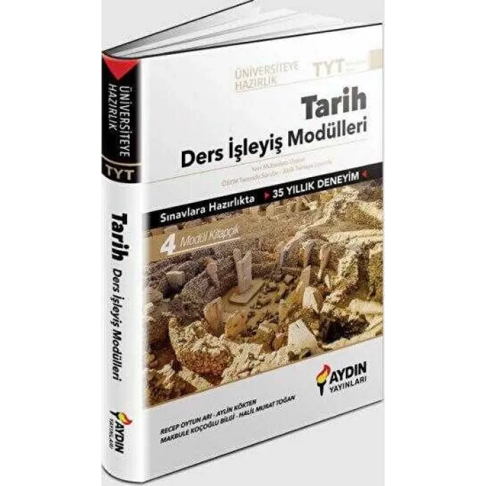 Aydın Yayınları Üniversiteye Hazırlık TYT Tarih Ders İşleyiş Modülleri